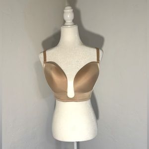 Nude Deep V Bra
